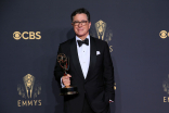 Stephen Colbert on the Winners’ Walk at the 73rd Emmy Awards, September 19, 2021 in Los Angeles, California.